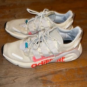 adidas LXCON Big Logo White Solar Red EH0248 Men's 10.5